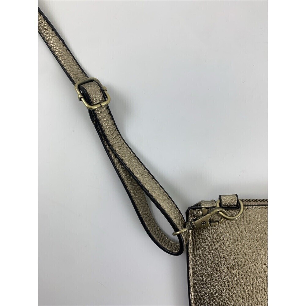 BOGO Joy Susan Mini Crossbody Wristlet Clutch Purse Bag Zip Turn Lock Metallic - Picture 7 of 15
